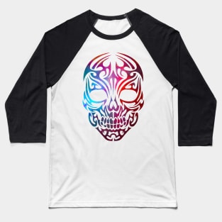 Ice and Fire Skull Baseball T-Shirt